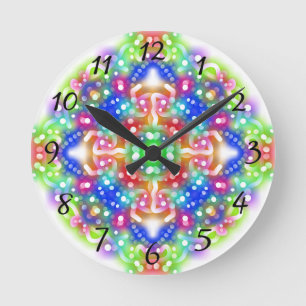Horloge ronde Boho Diamond Mandala