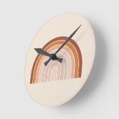 Horloge Ronde Boho Rainbow Beige Terracotta (Angle)