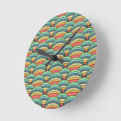 Horloge Ronde Boho Rainbows (Angle)