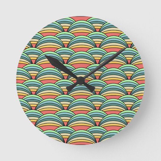 Horloge Ronde Boho Rainbows (Recto)