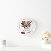 Horloge Ronde Boire du café (Maison)