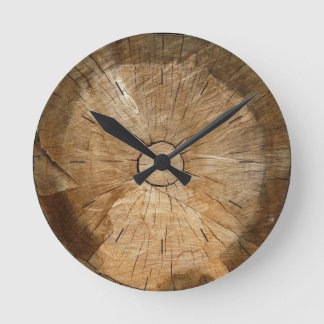 Horloge Ronde BOIS DE JOURNAL | arbre naturel tranché