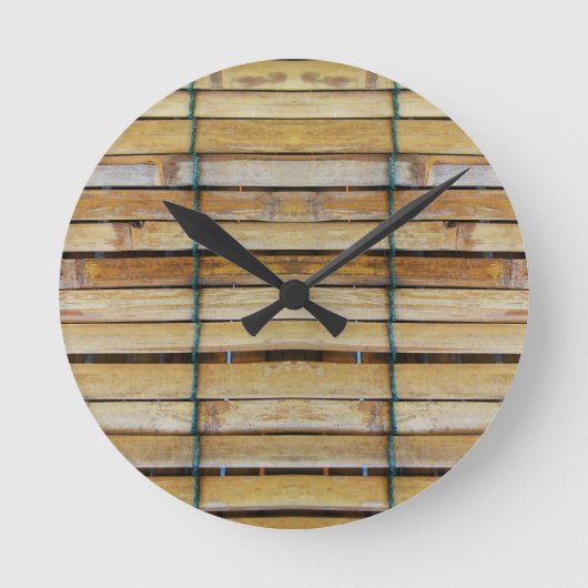 Horloge Ronde Bois d'époque en bois (Recto)