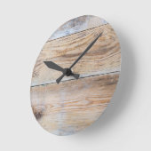 Horloge Ronde Bois d'Untreated (Angle)