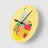 Horloge Ronde Boisson granité (Angle)