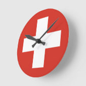 Horloge Ronde Boitier de téléphone indicateur Suisse (Angle)