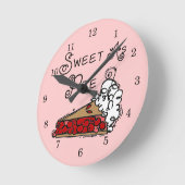 Horloge Ronde Bonbon comme tarte (Angle)