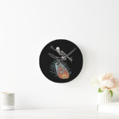 Horloge Ronde Bonehead Board Dude (Maison)