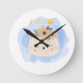 Horloge Ronde Bonjour Kitty (Recto)