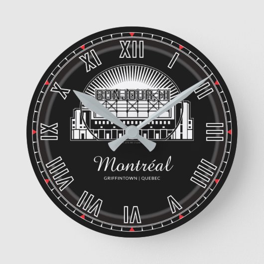 Horloge Ronde Bonjour Montréal (Recto)