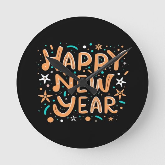 Horloge Ronde Bonne Année (Recto)