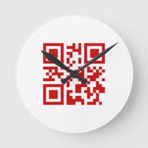 Horloge Ronde Bonne année ! — Code QR