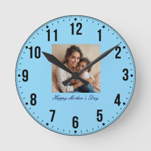 Horloge Ronde Bonne fête des mères élégante