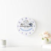 Horloge Ronde Bonne Hanoukka (Maison)