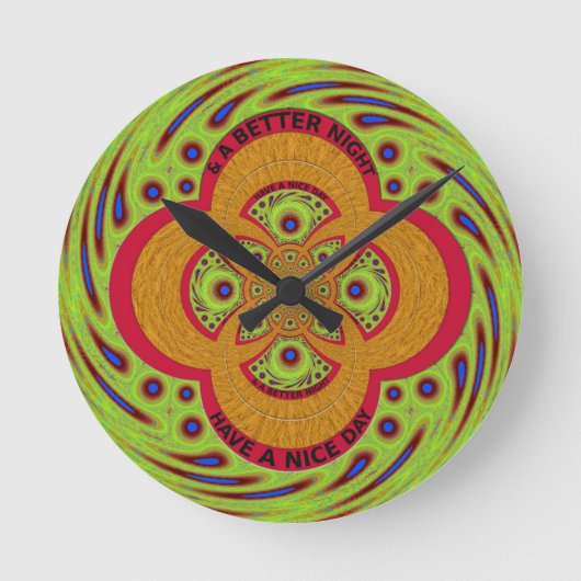 Horloge Ronde Bonne journée (Recto)