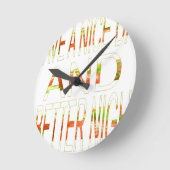 Horloge Ronde Bonne journée et meilleur art nocturne (Angle)