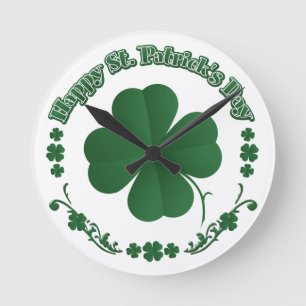 Horloge Ronde Bonne Saint Patrick's Day