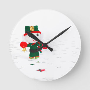 HORLOGE RONDE BONNES FÊTES