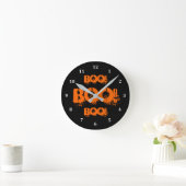 Horloge Ronde Boo Halloween Word (Maison)