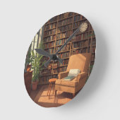 Horloge Ronde BookShelf  (Angle)
