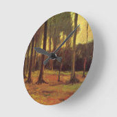 Horloge Ronde Bord d'un bois par Vincent van Gogh (Angle)