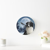 Horloge Ronde Border Collie Clock (Maison)