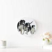 Horloge Ronde Border Collie Dogs (Maison)
