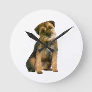 Horloge Ronde Border Terrier (A)
