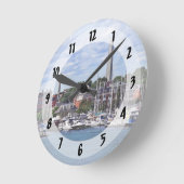 Horloge Ronde Boston MA - Marina avec Bunker Hill Monument (Angle)