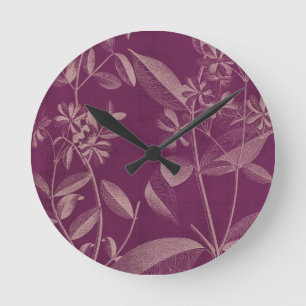 Horloge Ronde Botanique moderne III