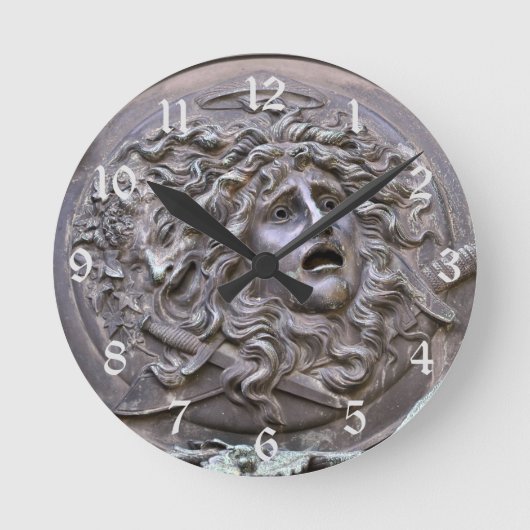 Horloge Ronde Bouclier de méduse d'Athéna (Recto)