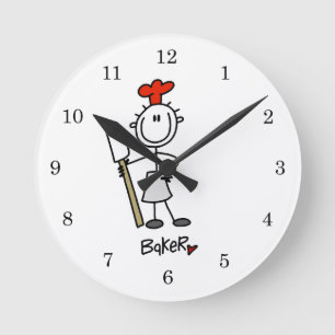 Horloge Ronde Boulanger avec Racloir