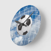 Horloge Ronde Boule de football (Angle)