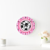 Horloge Ronde Boule de soccer mignonne (Maison)