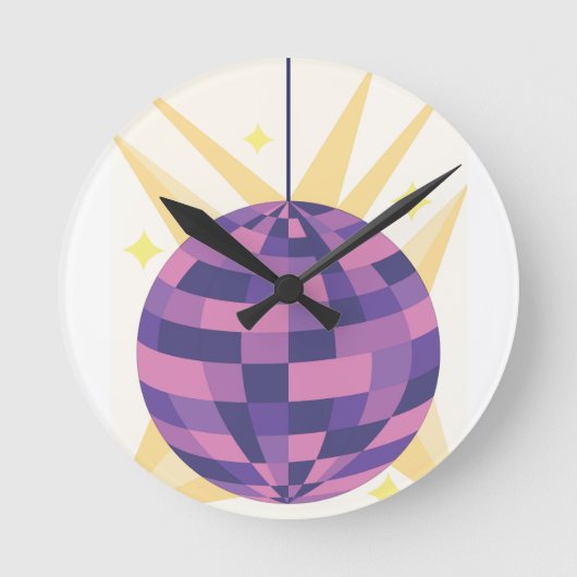 Horloge Ronde Boule Disco (Recto)