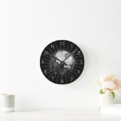 Horloge Ronde Boule Disco avec Arrière - plan noir (Maison)