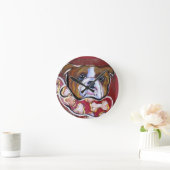 Horloge Ronde Bouledogue (Maison)