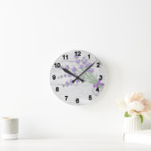 Horloge Ronde Bouquet de lavande (Maison)