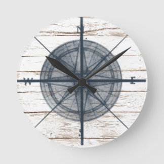 Horloge Ronde boussole orientée nautique