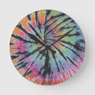 Horloge Ronde Bouteille spirale Pastel Swirl