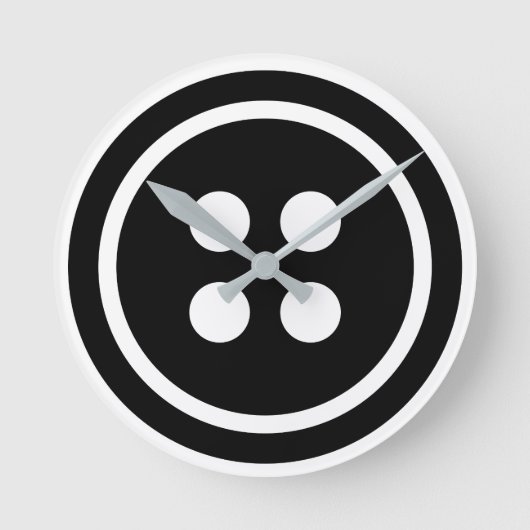 Horloge Ronde Bouton noir (Recto)