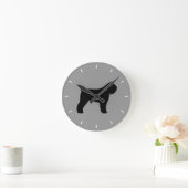 Horloge Ronde Bouvier des Flandres Silhouette (Maison)