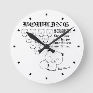 Horloge Ronde Bowling
