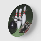 Horloge Ronde Bowling Ball (Angle)