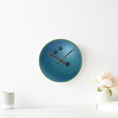 Horloge Ronde Bowling Ball Blue (Maison)