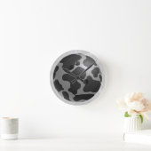 Horloge Ronde Bowling Ball Cow Grey (Maison)