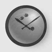 Horloge Ronde Bowling Ball Grey (Recto)