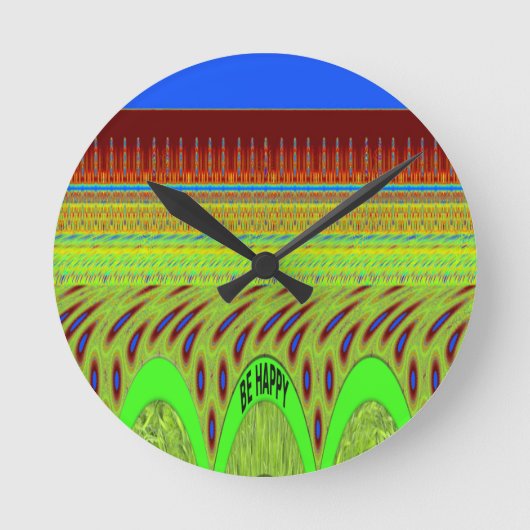 Horloge Ronde Br Happy Avoir une belle journée (Recto)