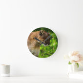 Horloge Ronde Branches de lions et de pins de Cougar Mountain Ar (Maison)