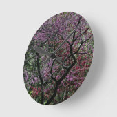 Horloge Ronde Branches et fleurs (Angle)